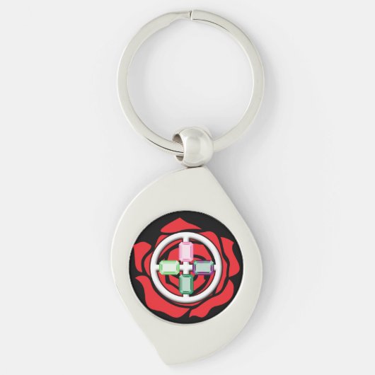 地球Keychainの宝石 キーホルダー (正面)