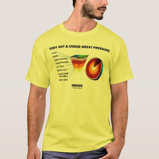 地球Sci内素晴らしの非常に熱い Tシャツ (正面)