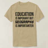 地理が大切だ Tシャツ (デザイン正面)