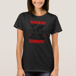 地理について先生地理教えの Tシャツ