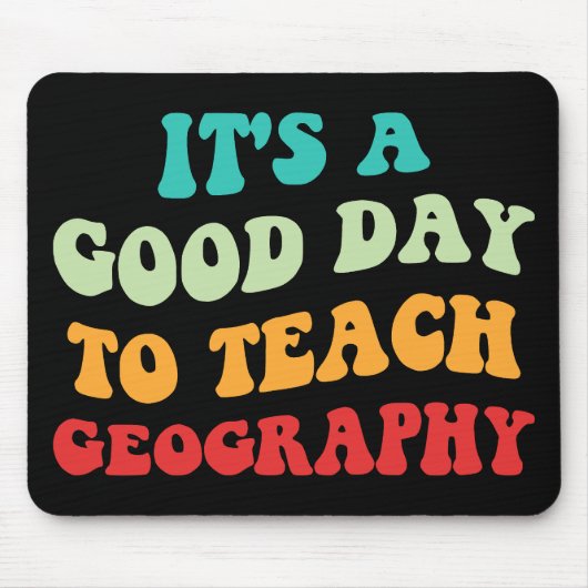地理に明るい教え日だ マウスパッド (正面)