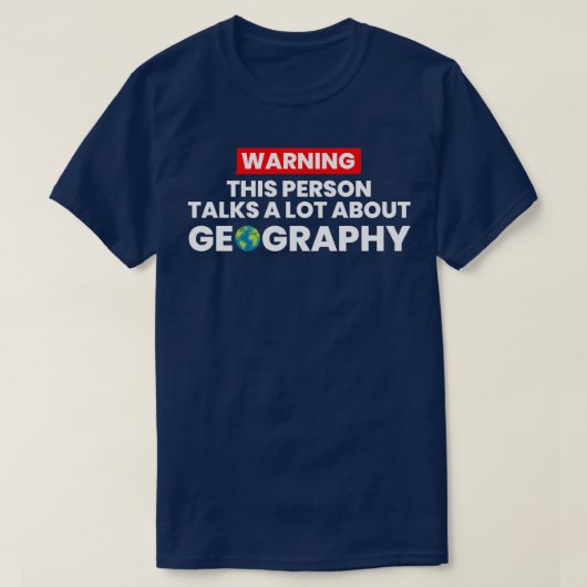 地理の恋人1 Tシャツ (デザイン正面)