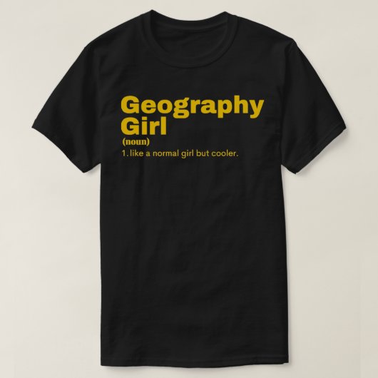 地理ガール地理2 (3) Tシャツ (デザイン正面)