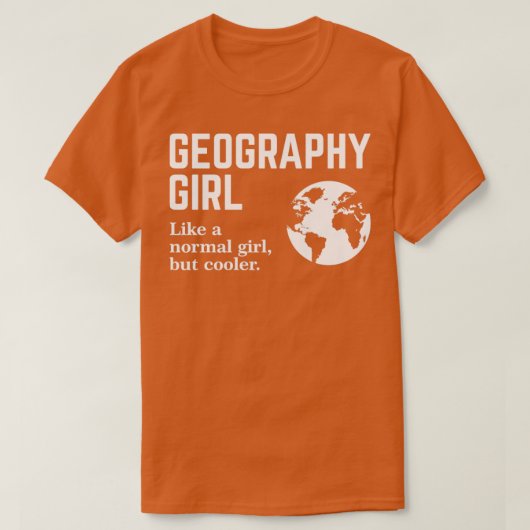 地理ガール1 Tシャツ (デザイン正面)