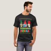 地理スクワッドクリスマス格言セーター醜いテアック Tシャツ (正面フル)
