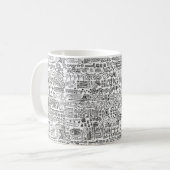 地理デザイン コーヒーマグカップ (正面左)