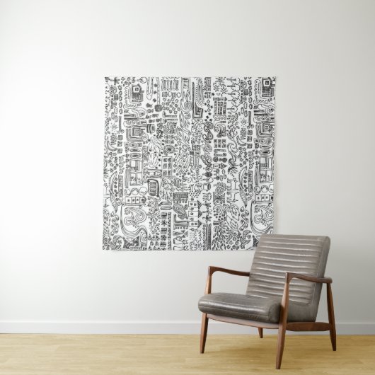 地理デザイン タペストリー (インサイチュ(横))