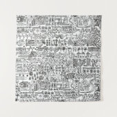 地理デザイン タペストリー (正面)