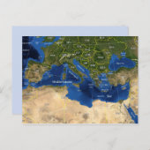 地理マップはがき ポストカード (正面/裏面)