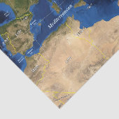 地理マップティッシュペーパー 薄葉紙 (詳細)