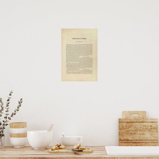 地理メモリ4 ポスター (キッチン)