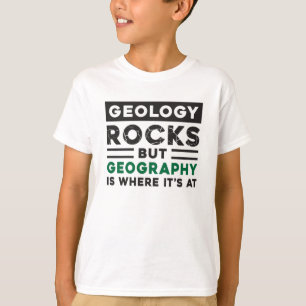 地理先生おもしろいワールド大陸贈与アイディア Tシャツ