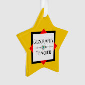 地理先生の色ブロック オーナメント (正面)