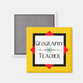 地理先生の色ブロック マグネット (正面/裏面)