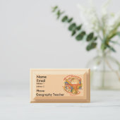 地理先生モットー 名刺 (スタンド正面)