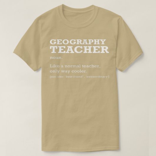 地理先生定義ジョブのタイトルに戻るSch Tシャツ (デザイン正面)