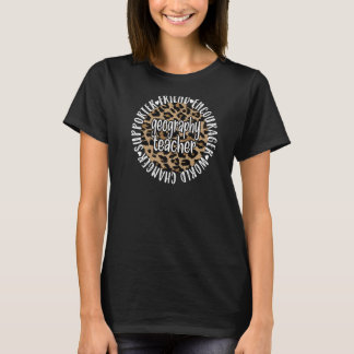 地理先生評価ジオラシ教えズ Tシャツ