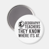地理先生、彼らはそれがどこにあるかを知っている。 マグネット (正面/裏面)