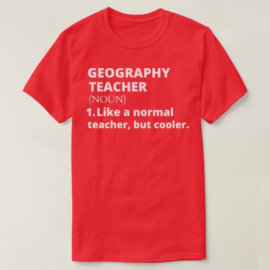 地理先生 Tシャツ (デザイン正面)
