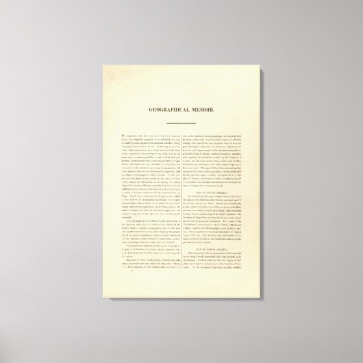 地理回顧録 キャンバスプリント (正面)