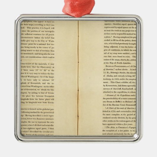 地理回顧録 メタルオーナメント (正面)