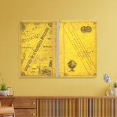 地理図 キャンバスプリント (インサイチュ (リビング))