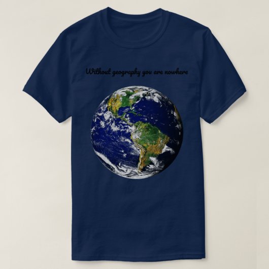 地理地球ルート Tシャツ (デザイン正面)