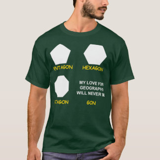 地理地理地理地理学地図作成 Tシャツ