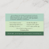 地理学とは？マグル用情報トレイルカード 名刺 (裏面)