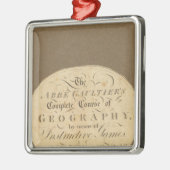 地理学のコース メタルオーナメント (左)