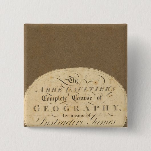 地理学のコース 缶バッジ (正面)