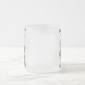 地理学の先生 フロストグラスマグカップ (中央)