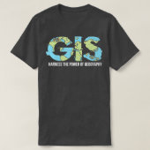 地理学の力を活用したGIS Tシャツ (デザイン正面)