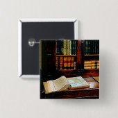 地理学の本 缶バッジ (正面&裏面)