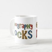 地理学の石 コーヒーマグカップ (正面左)