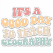 地理学を教えるのに良い日 II シール (正面)