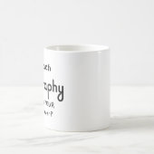 地理学を教える コーヒーマグカップ (中央)