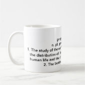 地理学定義 コーヒーマグカップ (左)