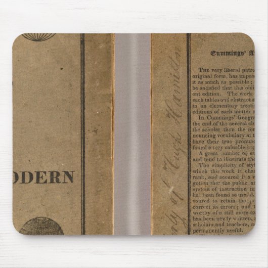 地理学校地モダン図 マウスパッド (正面)