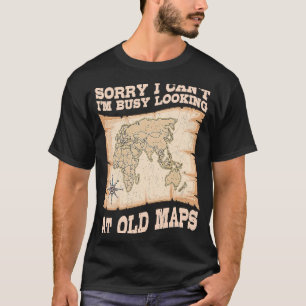 地理学者の世界地図の地図地理地理地理地理地理学 Tシャツ