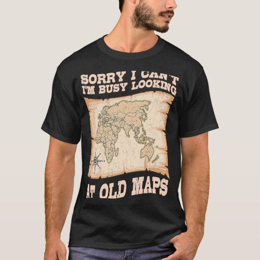 地理学者の世界地図の地図地理地理地理地理地理学 Tシャツ (正面)