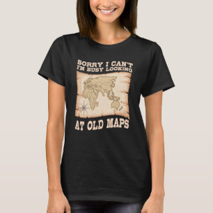地理学者の世界地図の地図地理地理地理地理地理学 Tシャツ