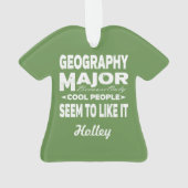 地理専攻の学カッコいい校 オーナメント (裏面)