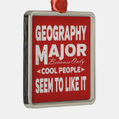 地理専攻の学カッコいい校 メタルオーナメント (右)