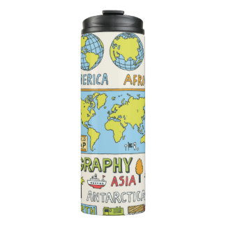 地理手書き。ヴィンテージイラストレーション。  タンブラー