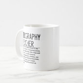 地理教師 コーヒーマグカップ (正面左)