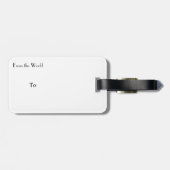 地理的な世界地図 ラゲッジタグ (裏面横)