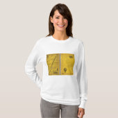 地理的な地図 Tシャツ (正面フル)