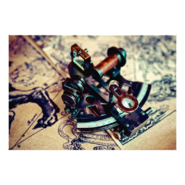 地理的な素晴らし発見の時期 フォトプリント           