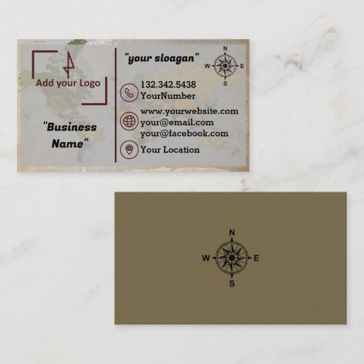 地理空間/測量用名刺 名刺 (正面/裏面)